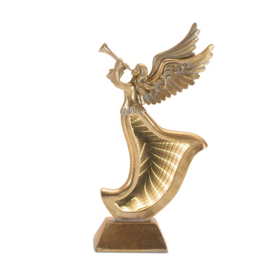 Melrose Gold Angel Figurines with EkkoLight Dress Set